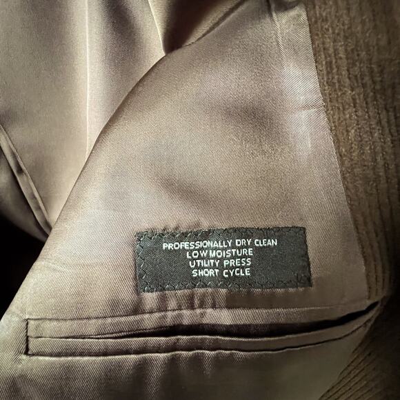 JoS Bank Men’s Brown Corduroy Blazer Sportcoat - 46R/XL - Picture 9 of 10